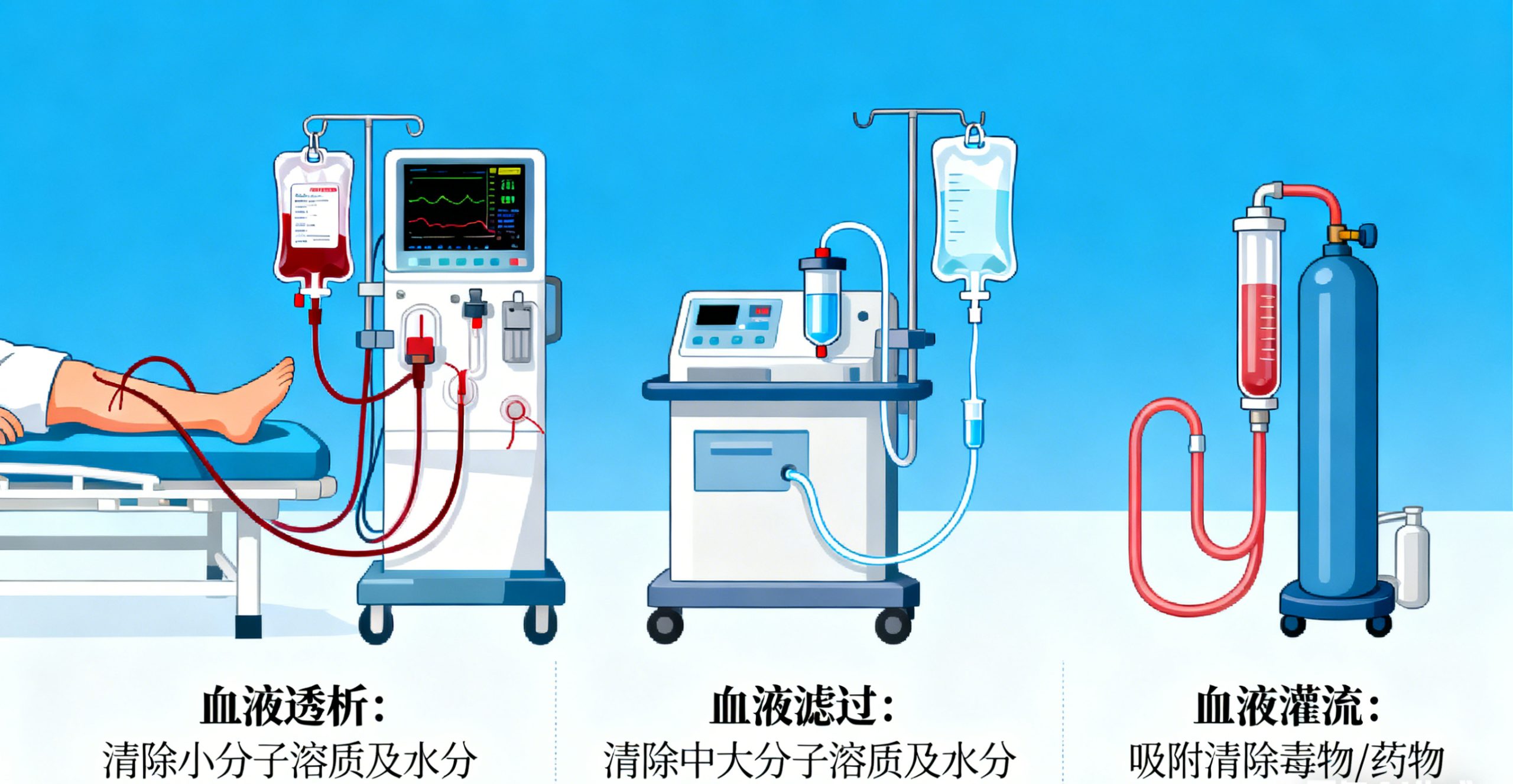 血液透析、滤过、灌流区别，你了解吗？